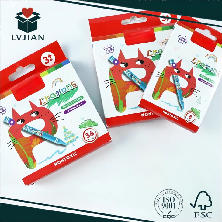 Paper Container For Children's Graffiti Crayons